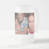 Chloe Angel - Gepersonaliseerd Matglas Bierpul (Voorkant rechts)