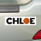 Chloe Basketball Bumpersticker (Op auto)