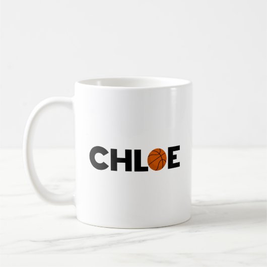 Chloe Basketball Coffee Mok (Links)