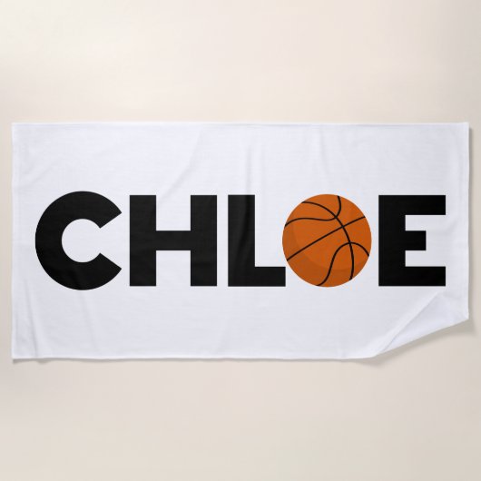 Chloe Basketball Strandlaken (Voorkant)