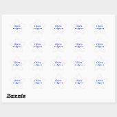 Chloe (blauwe vlinder) ster sticker (Vel)