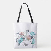Chloe Bloem Monogram Tote Bag (Achterkant)