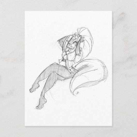 Chloe Bored 05 Briefkaart (Voorkant)