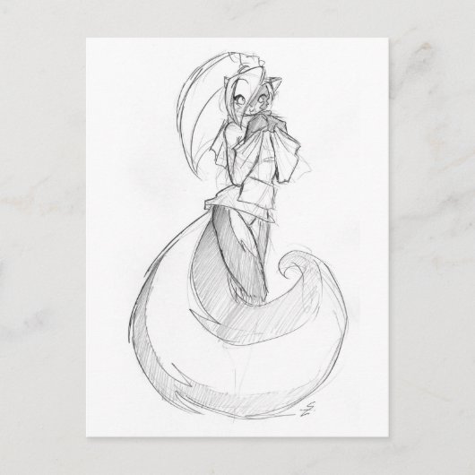 Chloe Bored 09 Briefkaart (Voorkant)