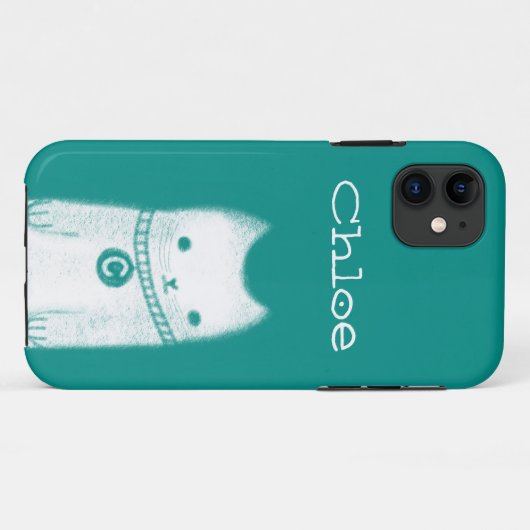 Chloe Cat Case-Mate iPhone Case (Achterkant (horizontaal))