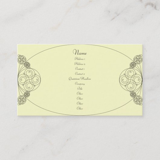 Chloe - Cream Visitekaartje (Voorkant)