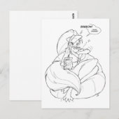 Chloe Crispy Clevage Briefkaart (Voorkant / Achterkant)