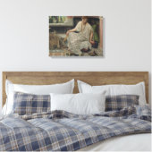 Chloe (door Edward Poynter) Canvas Afdruk (Insitu (Slaapkamer))