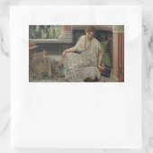 Chloe (door Edward Poynter) Rechthoekige Sticker (Tas)