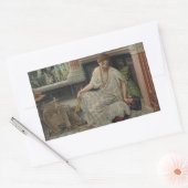 Chloe (door Edward Poynter) Rechthoekige Sticker (Envelop)