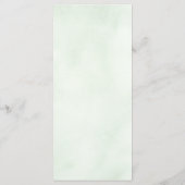 Chloe eenvoudige elegante eucalyptus groen bruilof menu (Achterkant)