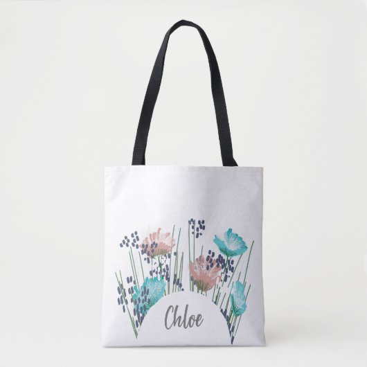 Chloe Floral Monogram Tote Bag (Voorkant)