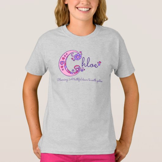 Chloe girl C naam: monogram shirt (Voorkant)