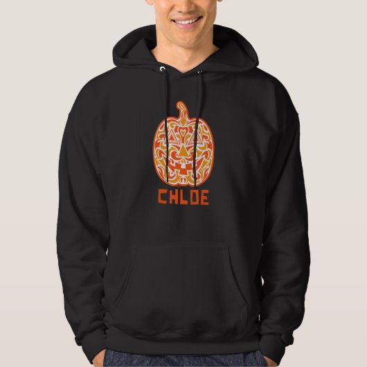 Chloe Halloween Suiker Schedel Design Hoodie (Voorkant)