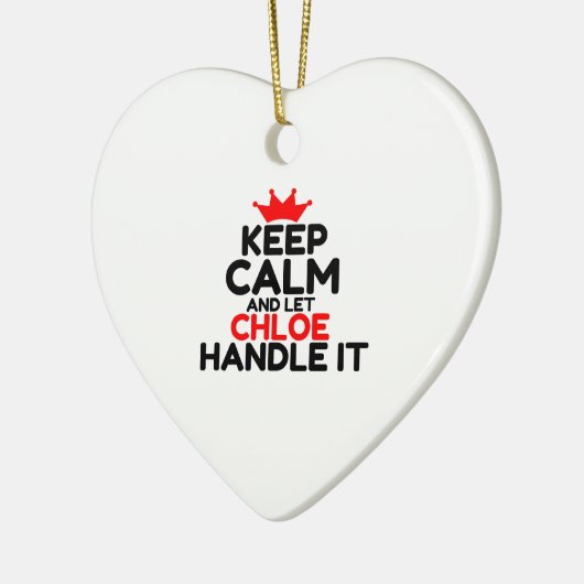 CHLOE HANDLE IT KERAMISCH ORNAMENT (Links)