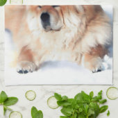 CHLOE heARTdog chow keukenhanddoek (Gevouwen)