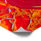 Chloe in Red Flame Paint Poster (Hoek)