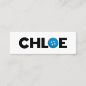 Chloe-knop Mini Visitekaartje (Voorkant)