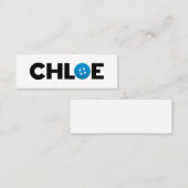 Chloe-knop Mini Visitekaartje (Voorkant / Achterkant)