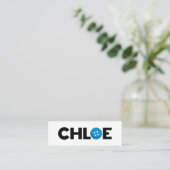 Chloe-knop Mini Visitekaartje (Staand voorkant)