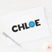 Chloe-knop Ovale Sticker (Envelop)