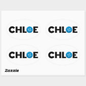 Chloe-knop Ovale Sticker (Vel)