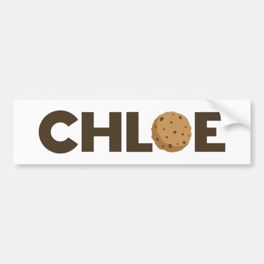 Chloe koekje bumper sticker (Voorkant)
