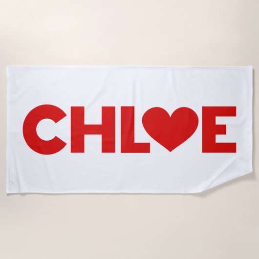 Chloe Love Strandlaken (Voorkant)