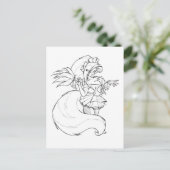 Chloe Maid Briefkaart (Staand voorkant)
