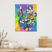 "Chloe, Melody, Harmony" - Poster met een ventilat (Keuken)