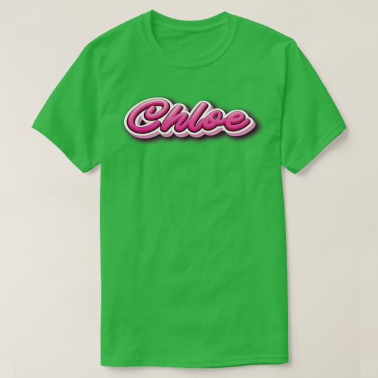 Chloe Mijn naam is Chloe Pink T-shirt (Design voorkant)