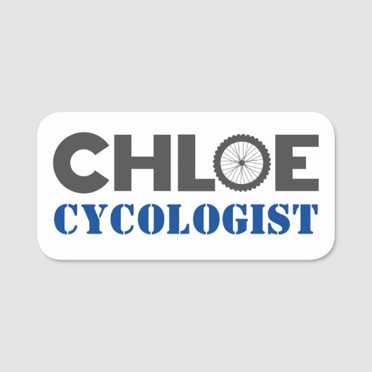 Chloe Mountain Biker Naamplaatje (Voorkant)