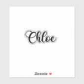 Chloe Name - Handgeschreven kalligrafie Sticker (Vel)