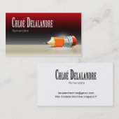 Chloé Novelist Editor 5 Stijlvol Visitekaartje (Voorkant / Achterkant)