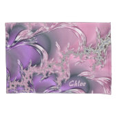 ~ CHLOE ~ ~ Origineel fractaal ontwerp ~ Roze ijce Kussensloop (Voorkant)