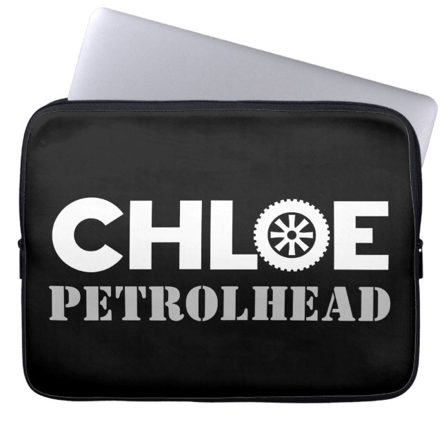 Chloe Petrol Head Laptop Sleeve (Voorkant)