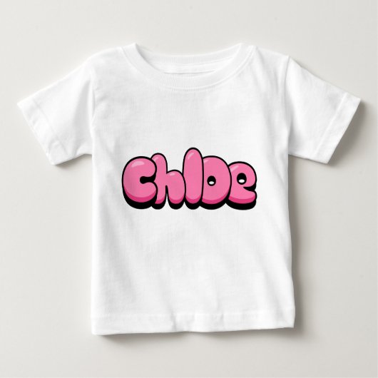 Chloe Pink Baby T-Shirt (Voorkant)
