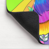 "Chloe" Rainbow Peace Hippie Fairy Mousepad Muismat (Hoek)