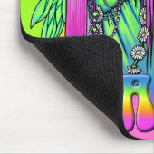 "Chloe" Rainbow Peace Hippie Fairy Mousepad Muismat (Hoek)