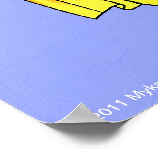 "Chloe" Rainbow Peace Hippie Fairy Poster (Hoek)