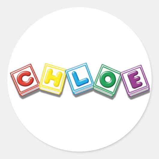 Chloe Ronde Sticker (Voorkant)