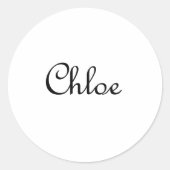 Chloe Ronde Sticker (Voorkant)