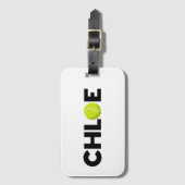 Chloe Tennis Bagagelabel (Voorkant (verticaal))