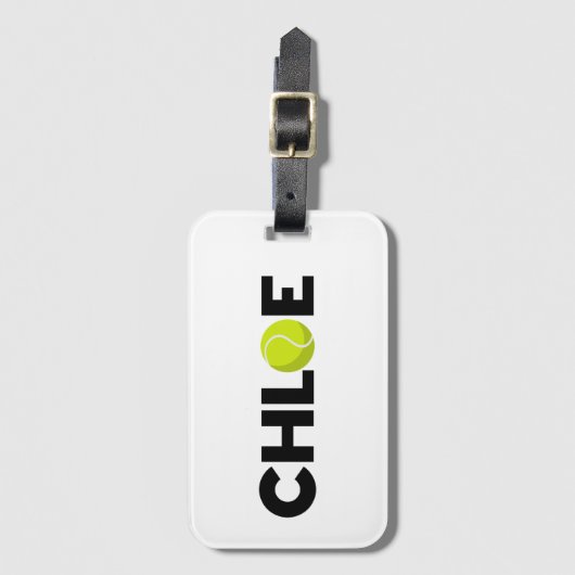 Chloe Tennis Bagagelabel (Voorkant (verticaal))