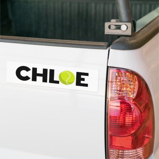 Chloe Tennis Bumpersticker (Op Truck)