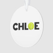 Chloe Tennis Ornament (voorkant)