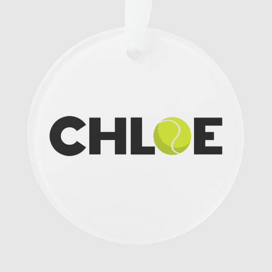 Chloe Tennis Ornament (voorkant)
