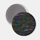 Chloe Text Design I Round Magnet (Voorkant / Achterkant)