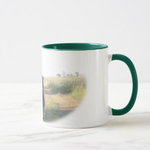 Chloe the kangaroo en Sam the sheepdog Mok