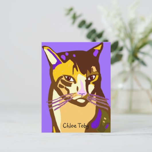 Chloe Toby Briefkaart (Staand voorkant)